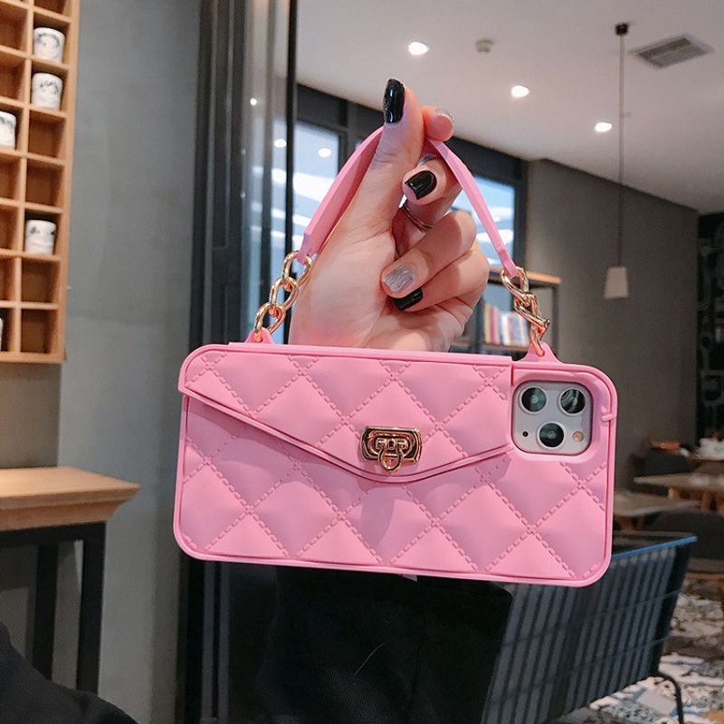 Ốp điện thoại kiểu ví tiền có dây đeo vai thích hợp cho IPHONE 7 8 PLUS X XS XR XS MAX 11 12 PRO MAX Mini