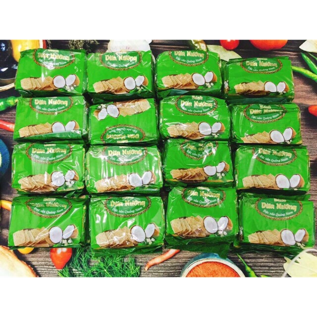 Bánh dừa nướng Đà Nẵng hiệu Quỳnh Trân gói 180gr bánh giòn thơm ngon