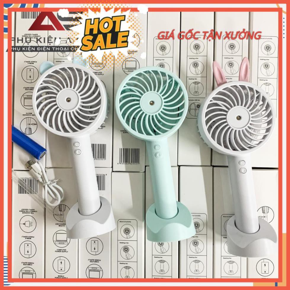 Quạt mini cầm tay phun sương tự động sạc pin USB | BigBuy360 - bigbuy360.vn