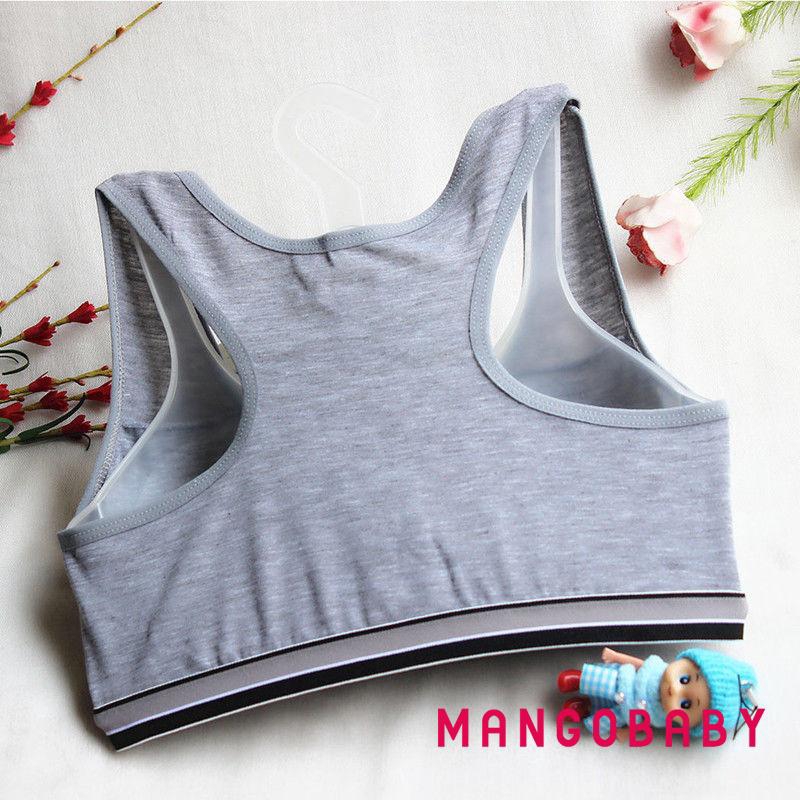 ♬MG♪-Comfort Padded Girls Crop Top Kids Sport Bra Underwear