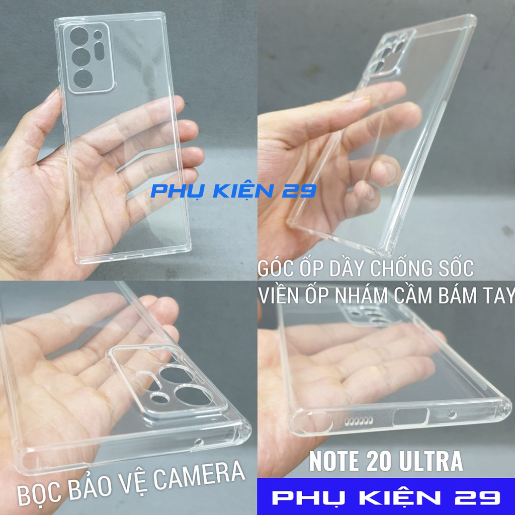 Ốp lưng silicon dẻo trong suốt cao cấp có bọc camera