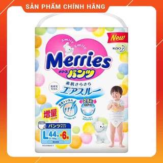 [Cộng miếng] Bỉm Merries dán/quần mẫu mới, nội địa Nhật NB96/S88/M64/M68/L58/L50/XL44/XXL28