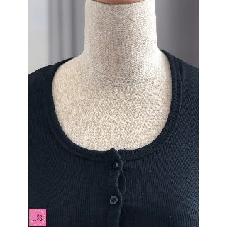 Áo croptop thun tăm  [Ảnh thật] (Gài nút, form ôm chuẩn)