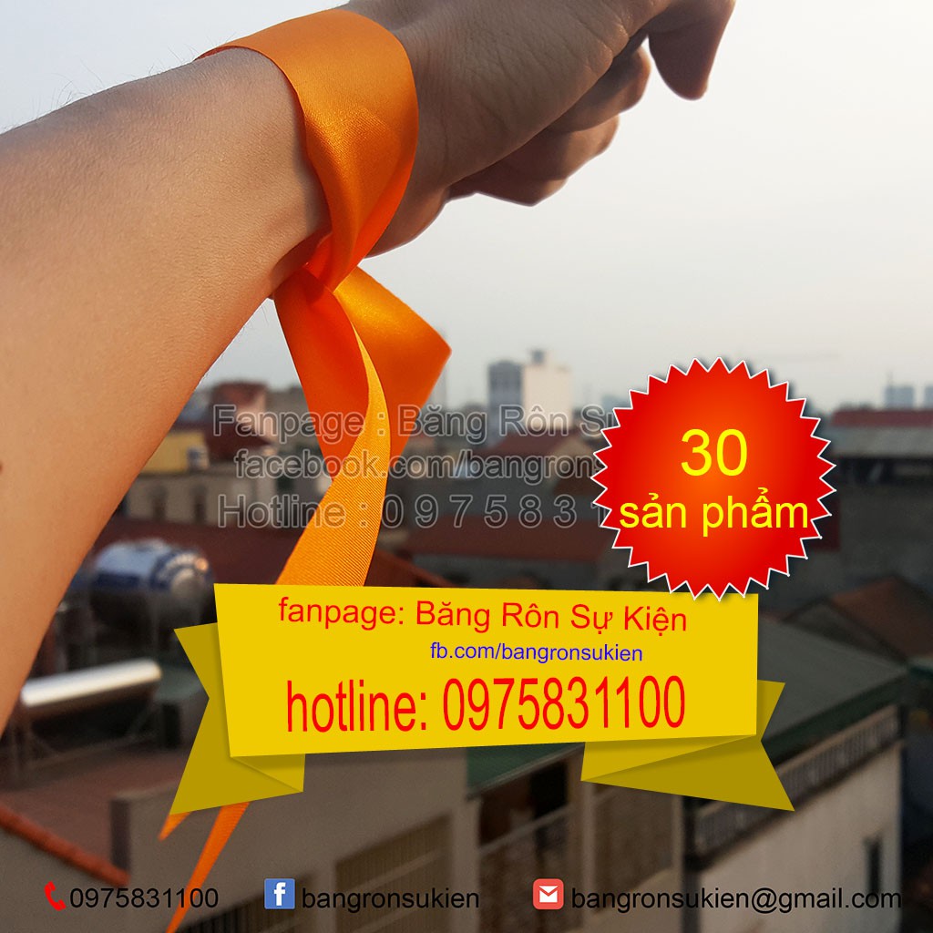 Băng rôn buộc tay trang trí