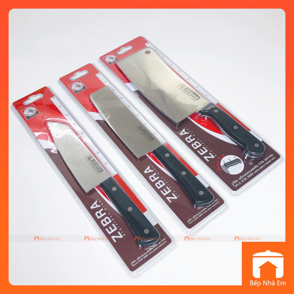 Bộ Dao Zebra Chef Knife ( Inox 304). Nhập Khẩu Thái Lan