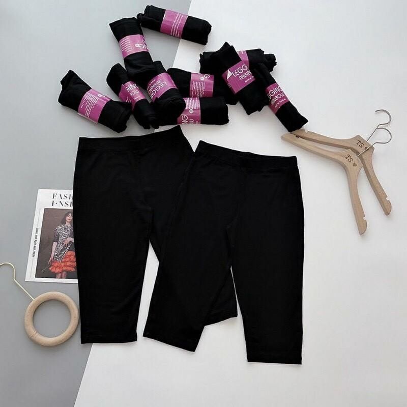 Quần legging đùi nữ cao cấp chun cạp giúp nâng mông nâng đùi