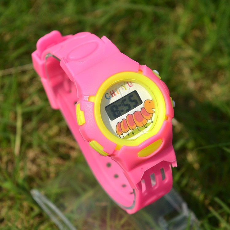 Đồng hồ điện tử trẻ em led Chi Yu CY01 thời trang kiểu dáng tuyệt đẹp, dây cao su êm tay