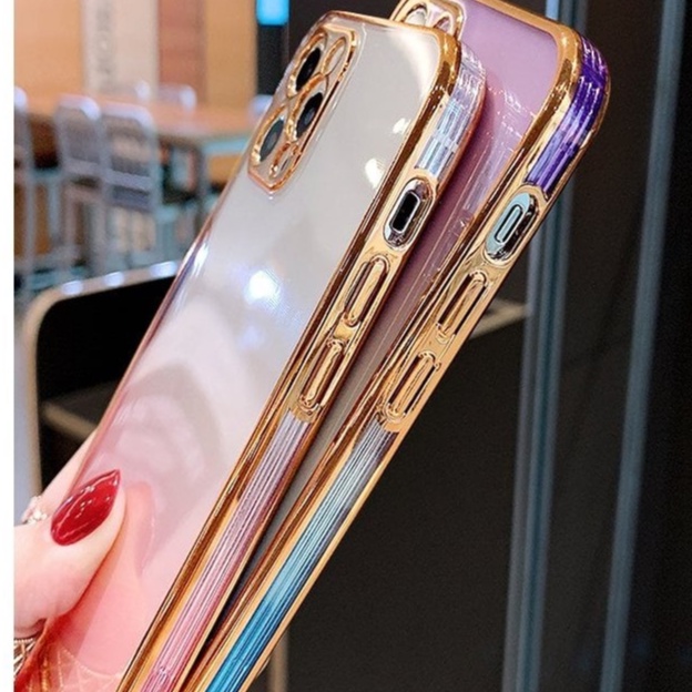 Ốp lưng KST Design trong suốt viền màu ip x xr xs max 11 11 pro 11 pro max 12 mini 12 12 pro 12 promax bảo vệ camera
