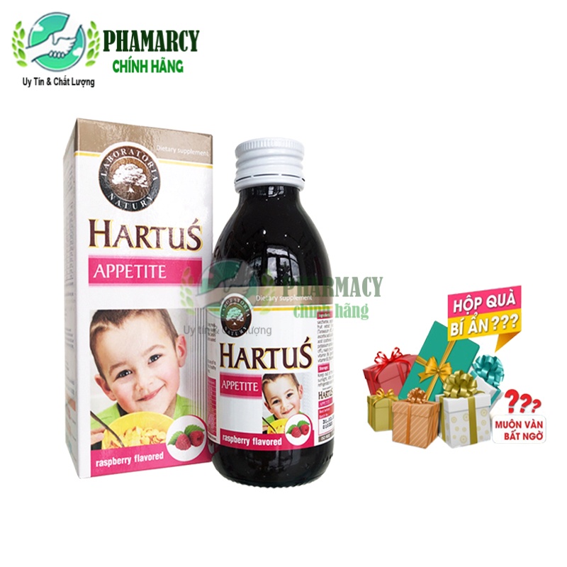Siro Hartus Appetite giúp bé bổ sung mutilvitamin từ thực vật thèm ăn và tăng cân