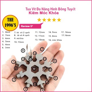 [RẺ VÔ ĐỊCH] Tua Vít Đa Năng Hình Bông Tuyết Kiêm Móc Khóa