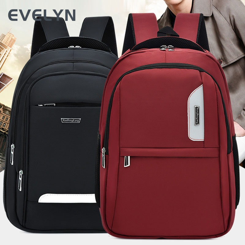 Ba Lô Vải oxford Màu Trơn Sức Chứa Lớn Có Cổng usb Đa Năng Thời Trang Cho Nam