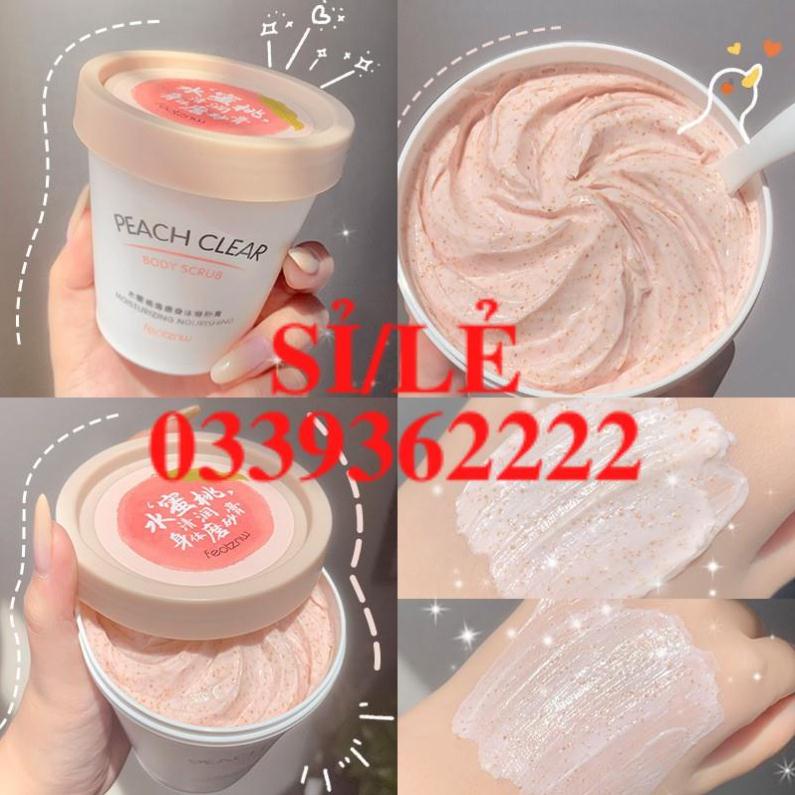 [ HAIANHSHOP ] Kem Tẩy Da Chết Body Đào Peach Clear 200ML -  Tẩy Da Chết HEYXI Nội Địa Trung  Duashop   &gt;