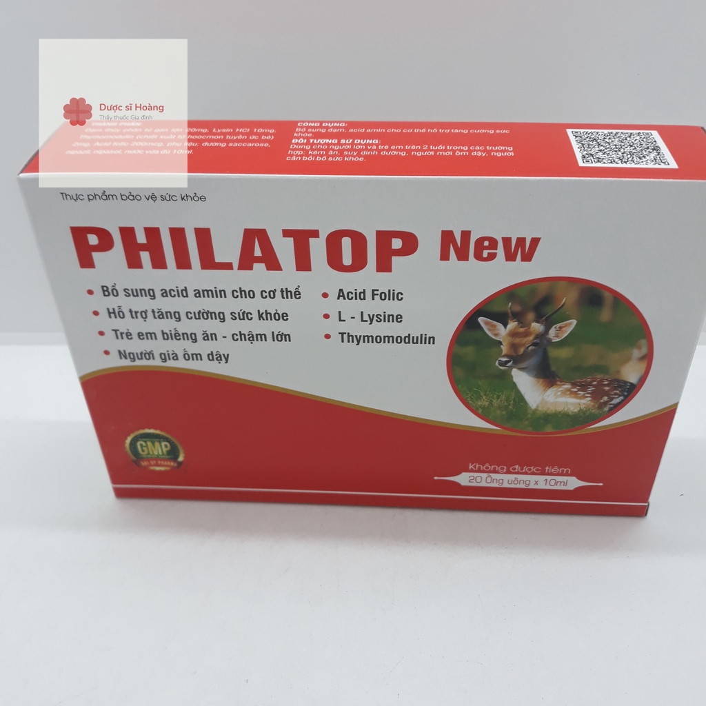 PHILATOP NEW - Tăng sức đề kháng, bồi bổ cơ thể - Bổ sung đạm tổng hợp