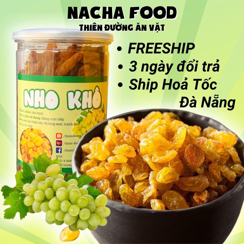 Nho khô không đường đóng hộp 500g - Nho khô xanh, nho khô vàng THIÊN ĐƯỜNG ĂN VẶT món ăn ngày tết