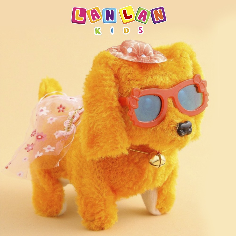 Chú chó phát nhạc đáng yêu LANLAN KIDS cún con đi lại lắc lư theo tiếng nhạc