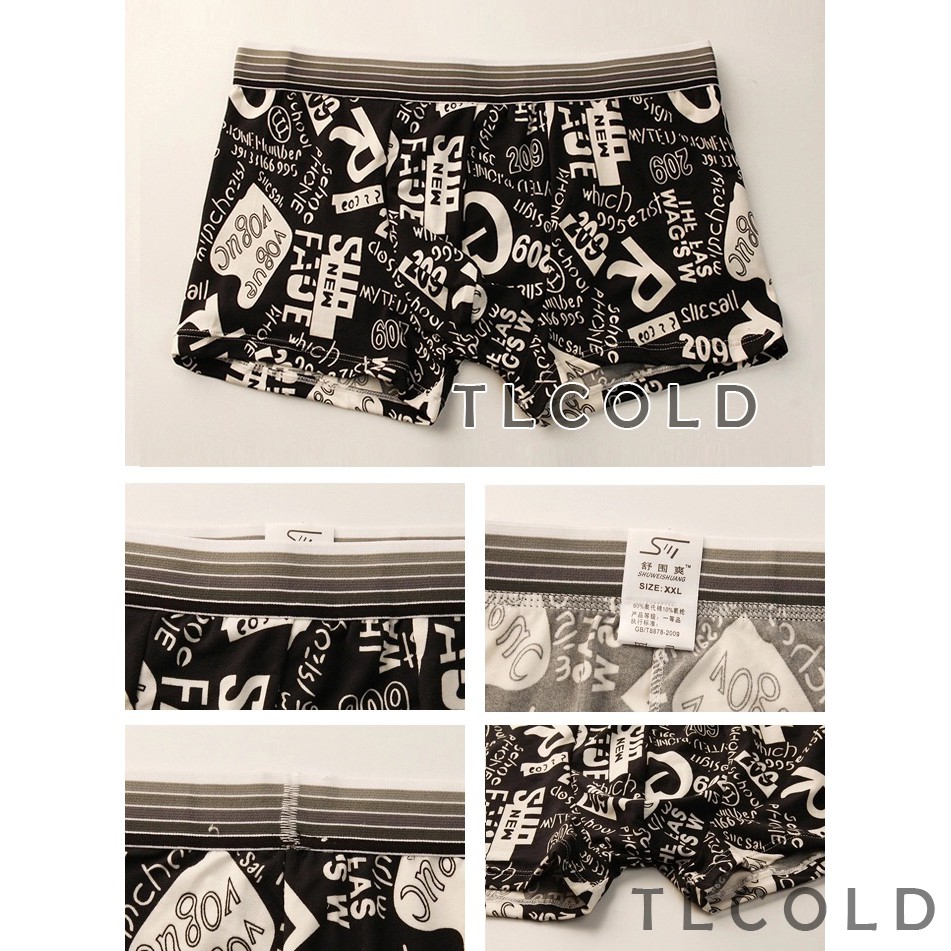 Quần lót nam BOXER hoạt hình cartoon size L và XL