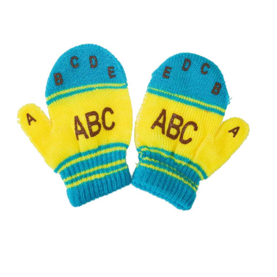Bao Tay Len Cho Bé Đeo Mùa Đông 0-2 Tuổi Mẫu ABC G46