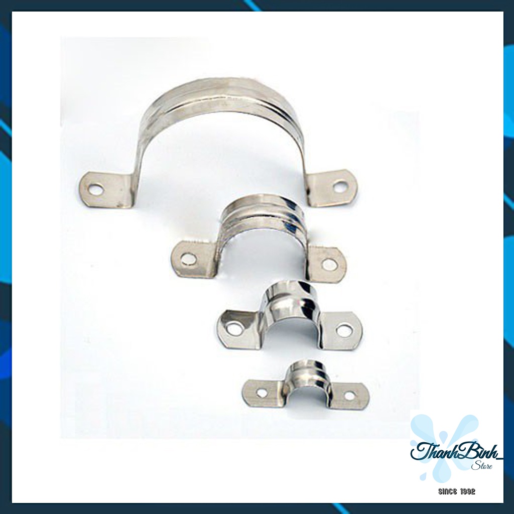 ĐAI ÔM ỐNG/ ĐAI TREO ỐNG/ CÙM OMEGA CÁC KÍCH CỠ 21/ 27/ 34/ 42/ 48/ 60/ 75/ 90/ 110MM
