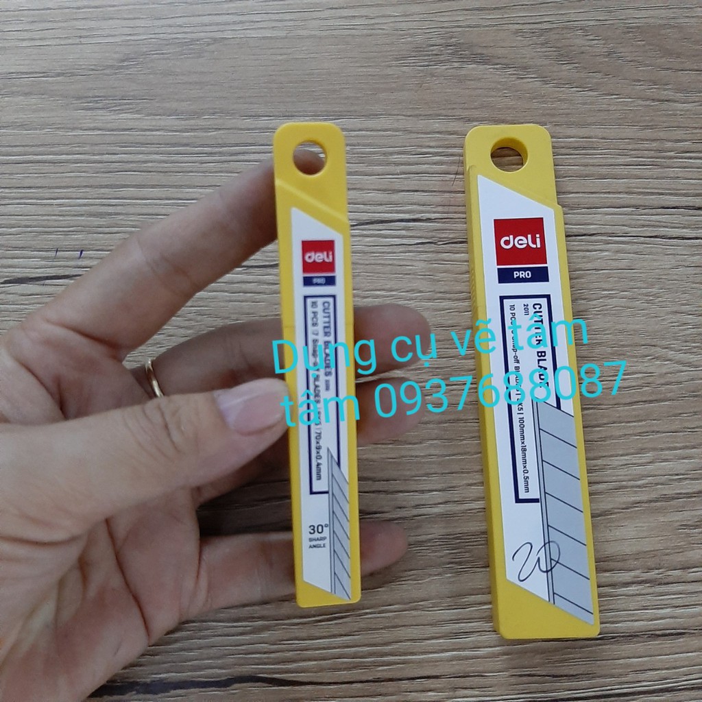 Lưỡi dao 30 độ, 45 ĐỘ Deli, Deli 30 Degree Cutter Blade