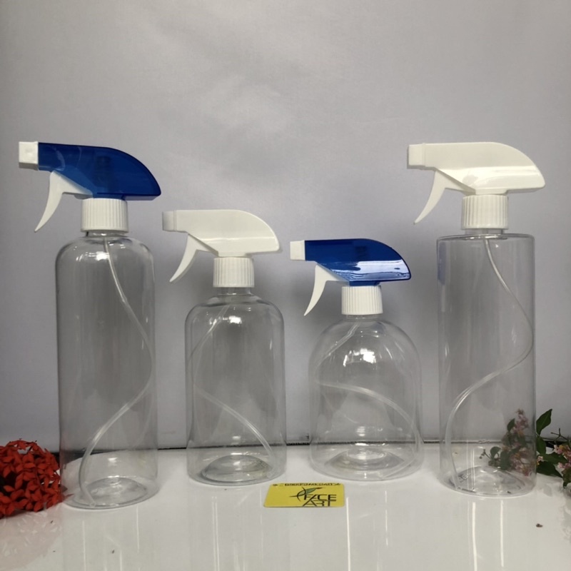 Bình xịt tưới cây trong suốt 500ml - Bình xịt tóc / xịt nước phun sương / xịt cồn sát khuẩn / xịt hoa