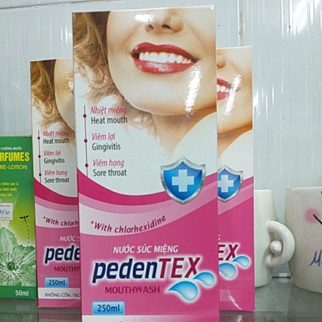 Pedentex 250ml nước súc miệng chính hãng giúp sát khuẩn hiệu quả