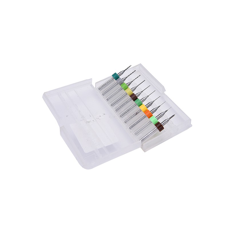 Set 10 Mũi Khoan Micro PCB Kích Thước 0.1mm-1.0mm Chuyên Dụng