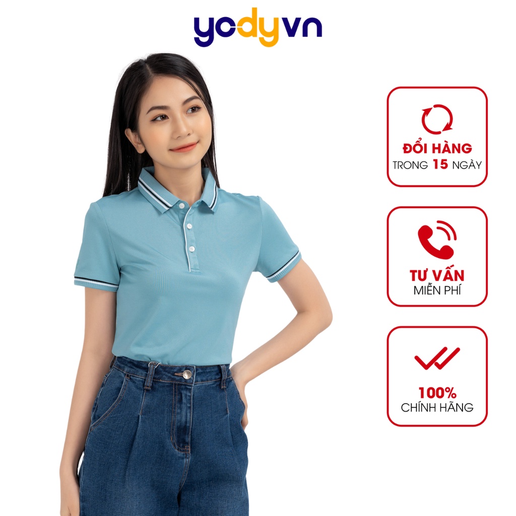 Ao thun YODY polo nữ ngắn tay mới có cổ thông thoáng hút ẩm tốt APN3724