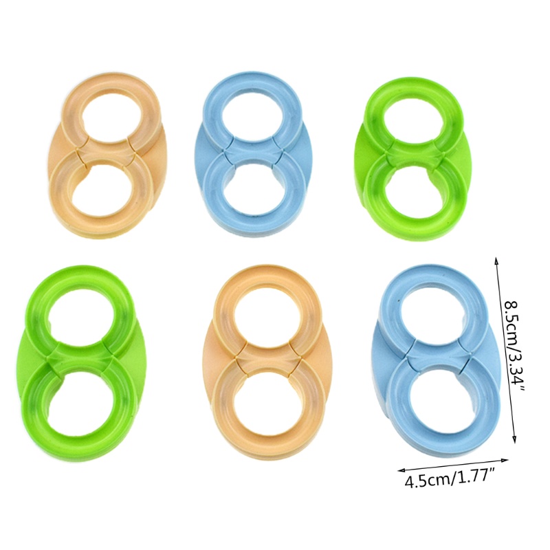 Set 6 Món Đồ Chơi Đường Ray Bàn Tay Mắt Vui Nhộn Sáng Tạo Cho Bé