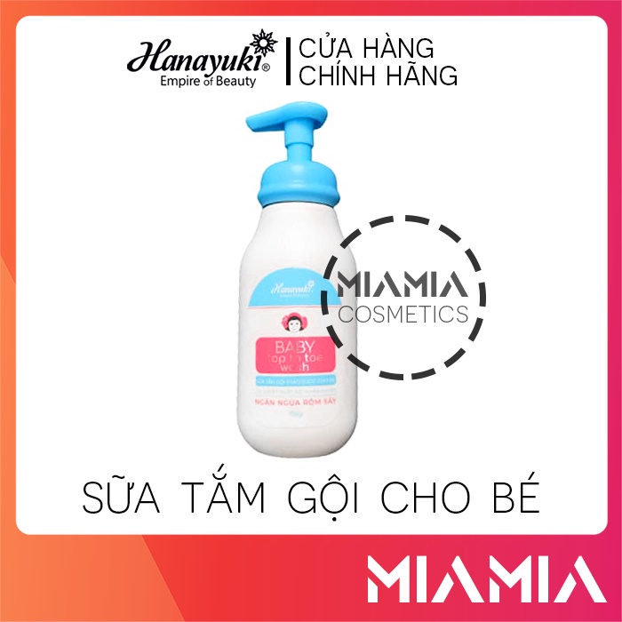 Sữa Tắm Gội Cho Bé Hanayuki Baby Top To Toe chính hãng Hana - 8936205370155