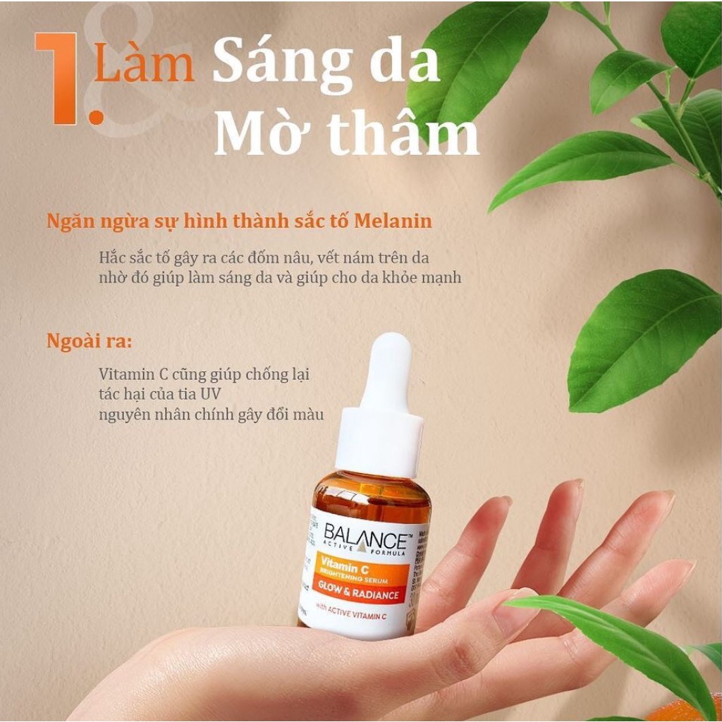 Serum Balance Active Formula Vitamin C Brightening UK Tinh chất sáng da mờ thâm 30ml