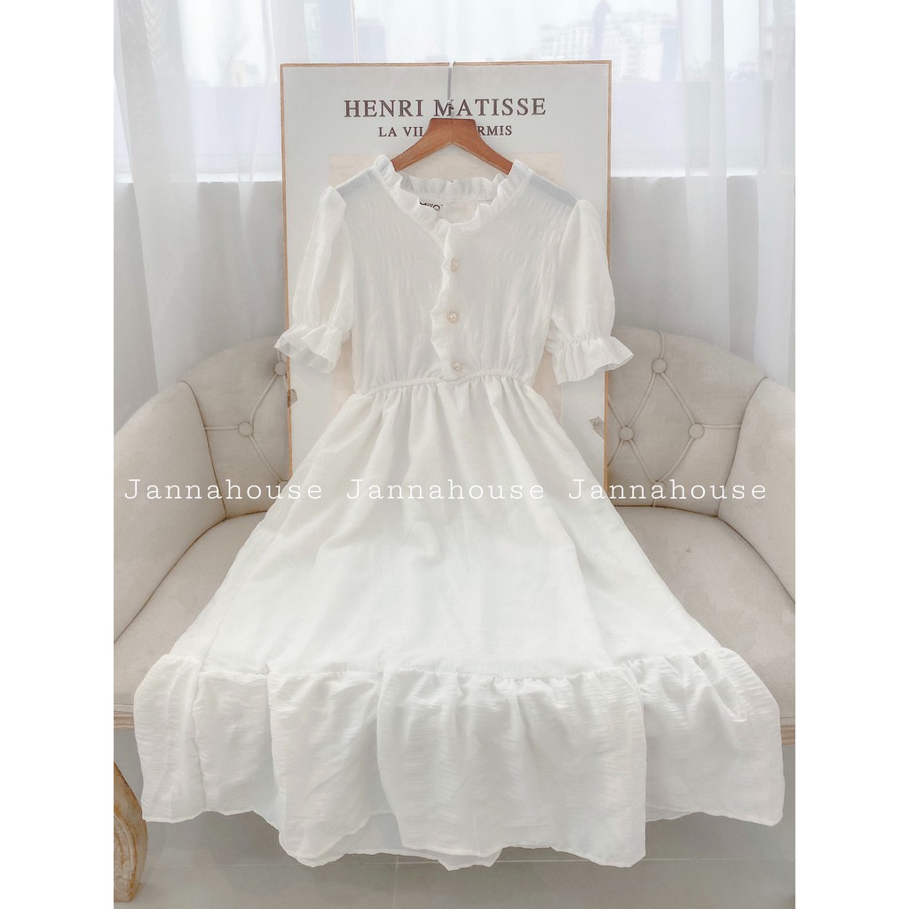 [Mã FATHANG5 giảm 10K đơn 50K] [ẢNH THẬT] Váy ulzzang tiểu thư vintage khuy ngọc siêu xinh - V09 - janna house | BigBuy360 - bigbuy360.vn