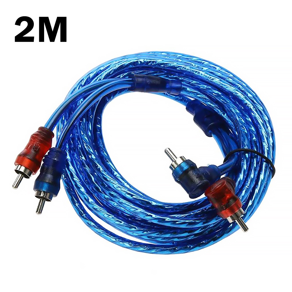 Car Amplifier Cable Installation Wiring RCA Copper Wire Vehicle Digital Stereo Hi-fi Audio Cable