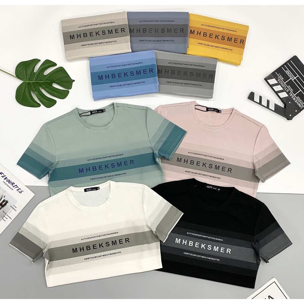 ÁO THUN NAM IN SỌC NGANG