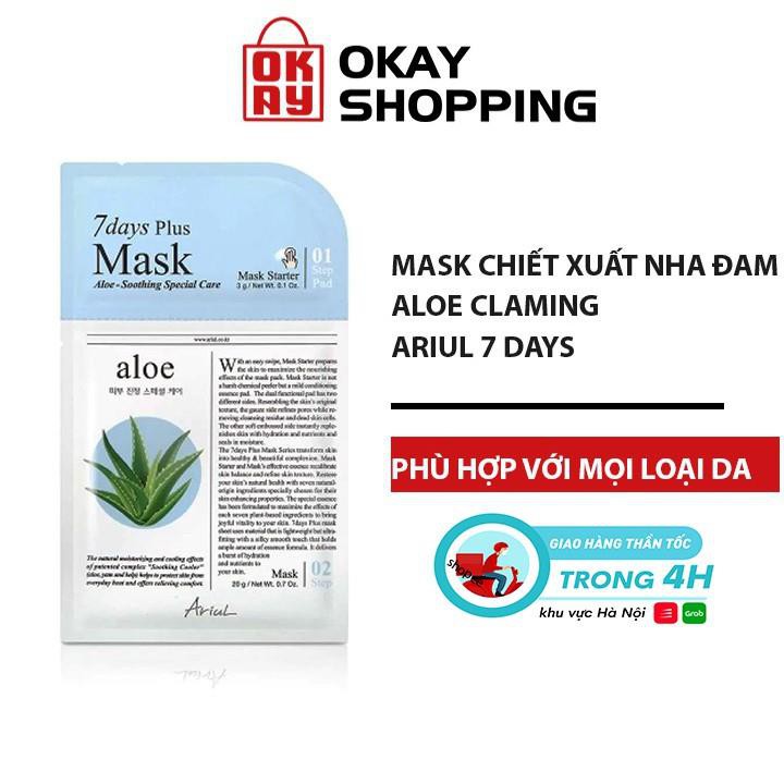 Mặt nạ 2 bước Ariul 7 Days Plus Mask Aloe 20g
