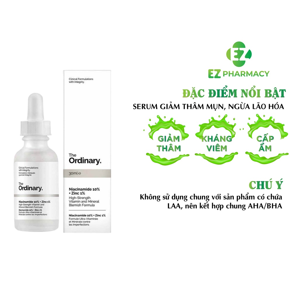 Serum The Ordinary Niacinamide 10% + Zinc 1% ( 30ml)