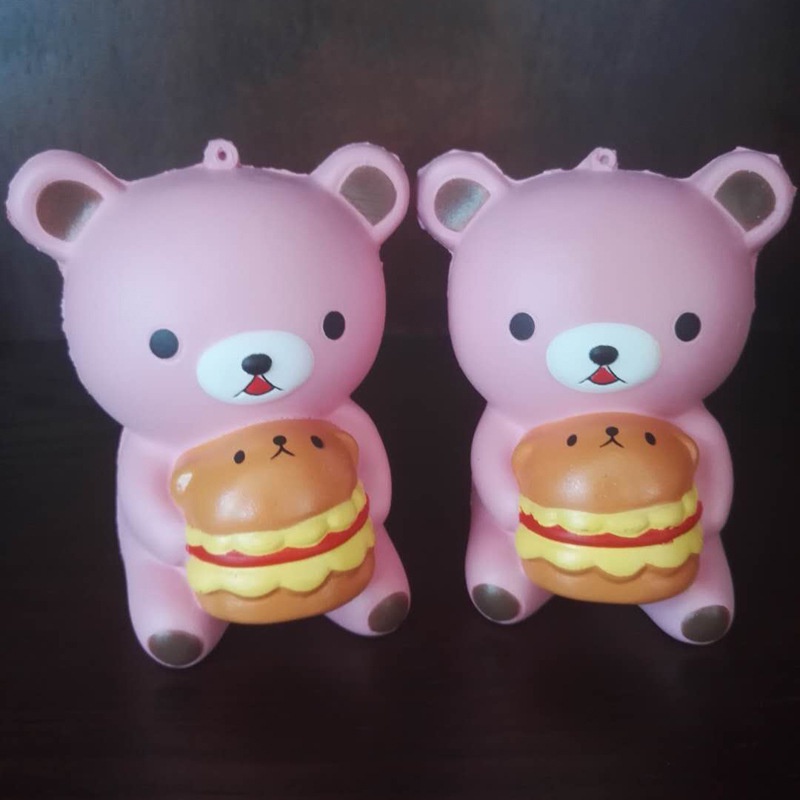 Squishy Lớn JUMBO Hình Gấu ôm bánh gấu nâu Đồ Chơi Xốp Giảm Stress Hình mềm mịn dễ Thương đàn hồi Cho Bé