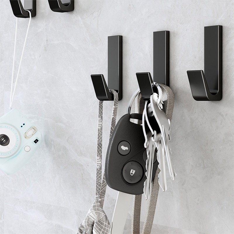 Set 5 / 10 Móc Treo Khăn Gắn Tường Bằng Kim Loại Đa Năng Cho Nhà Bếp / Phòng Tắm