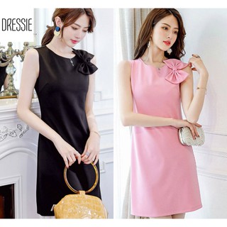 Đầm suông váy nữ áo đầm DRESSIE thời trang nữ đẹp công sở dạo phố dự tiệc - DX180 (Đen - Hồng)