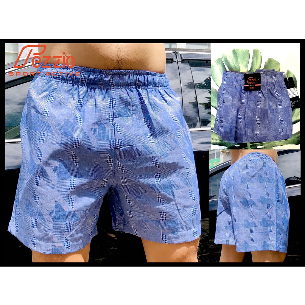 Quần đùi nam kate cotton mặc ngủ thoải mái, quần mặc nhà nam, quần đùi big size Fezzio chính hãng