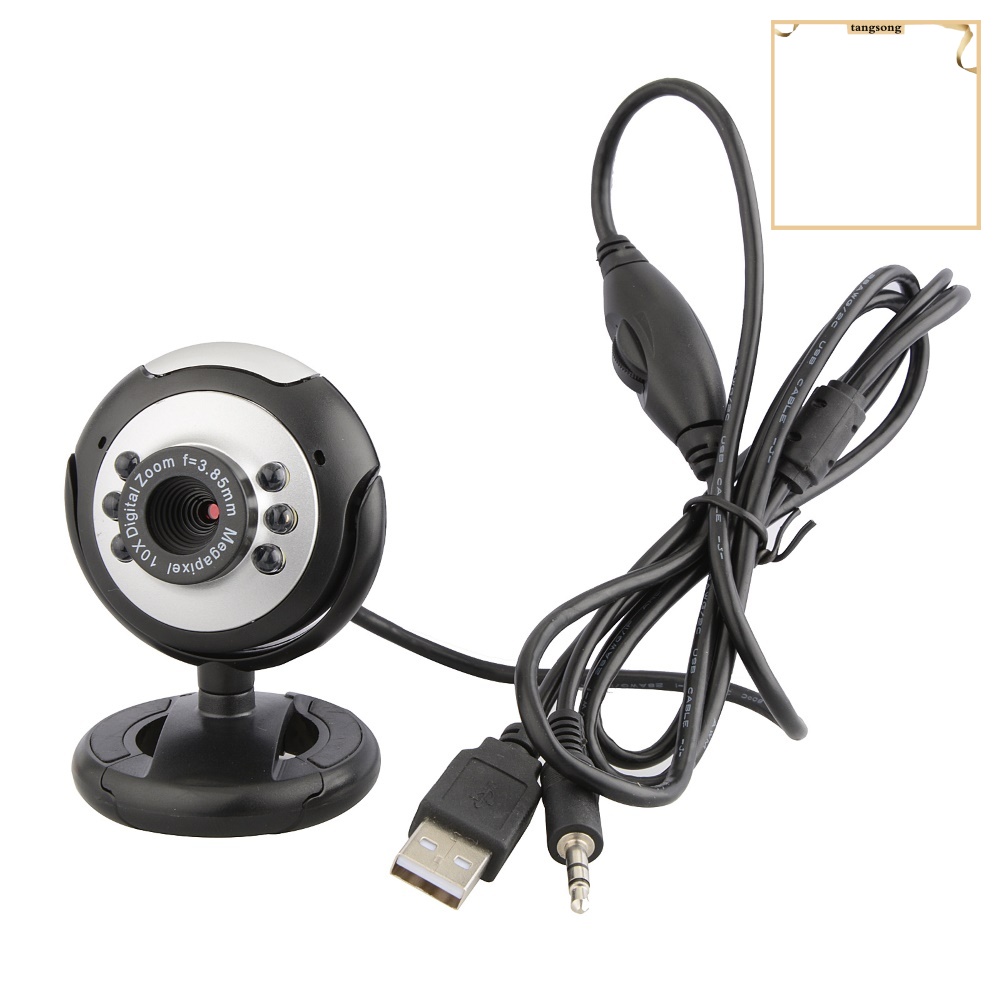 Webcam Hd 12.0mp 6 Bóng Led Có Micro Cho Máy Tính