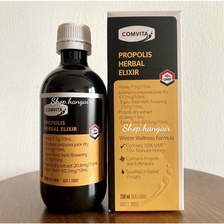 Keo ong vàng giảm ho bớt ngứa cổ Comvita Propolis Herbal Elixir Manuka 10+ UMF 200ml