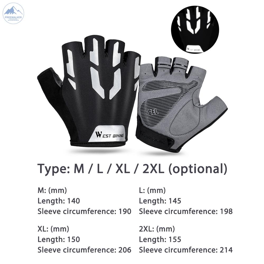 Găng Tay Hở Ngón Thấm Hút Thoáng Khí Chống Sốc Khi Đi Xe Đạp