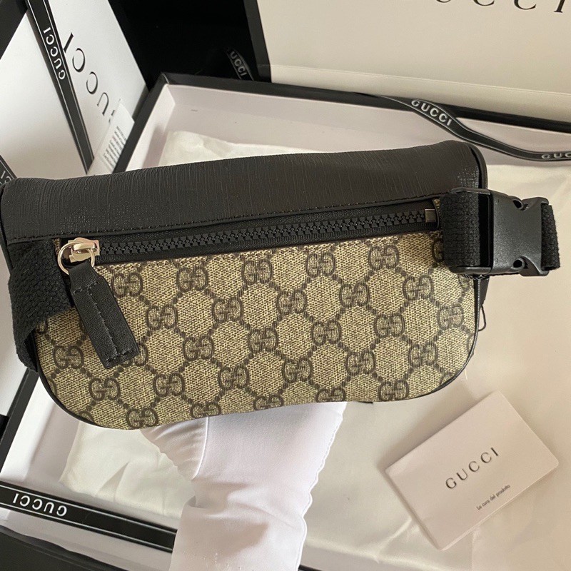 Túi đeo chéo nam/ túi bao tử Gucci GC da thật cao cấp