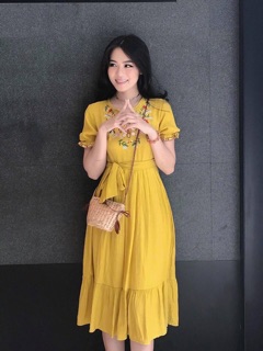 Ảnh thật đầm thêu đuôi cá