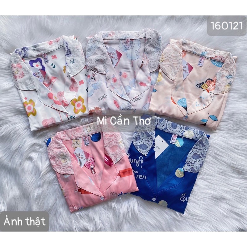 [L-XL-2Xl] 👑 LỤA LATIN tay lở phối ren 2 túi, có túi quần, có big size quần Mi Cần Thơ