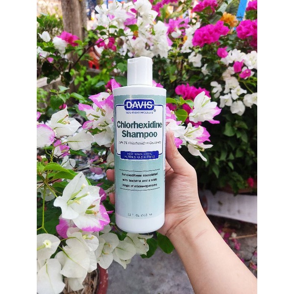 30ML SỮA TẮM DAVIS CHLOHEXIDINE 2% DÀNH CHO CHÓ MÈO VIÊM DA