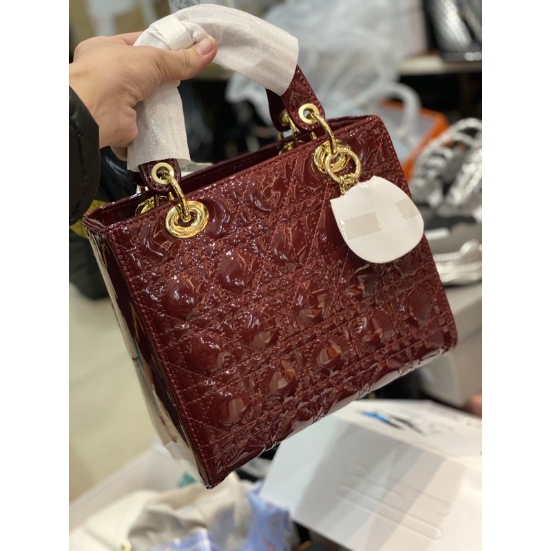 Túi ô trám da bóng