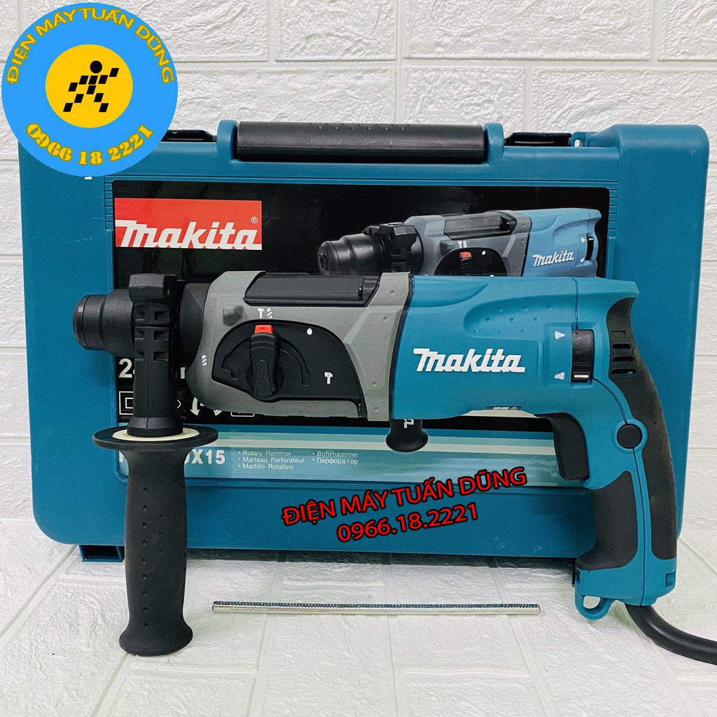 [Chính Hãng] Máy khoan đục bê tông Makita HR2470F, tặng 5 mũi và đầu khoan 13 ly [Ưu Đãi Khủng]