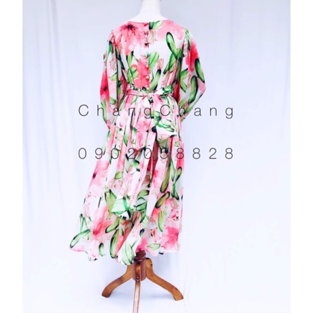 Váy maxi vải tơ bao đẹp
