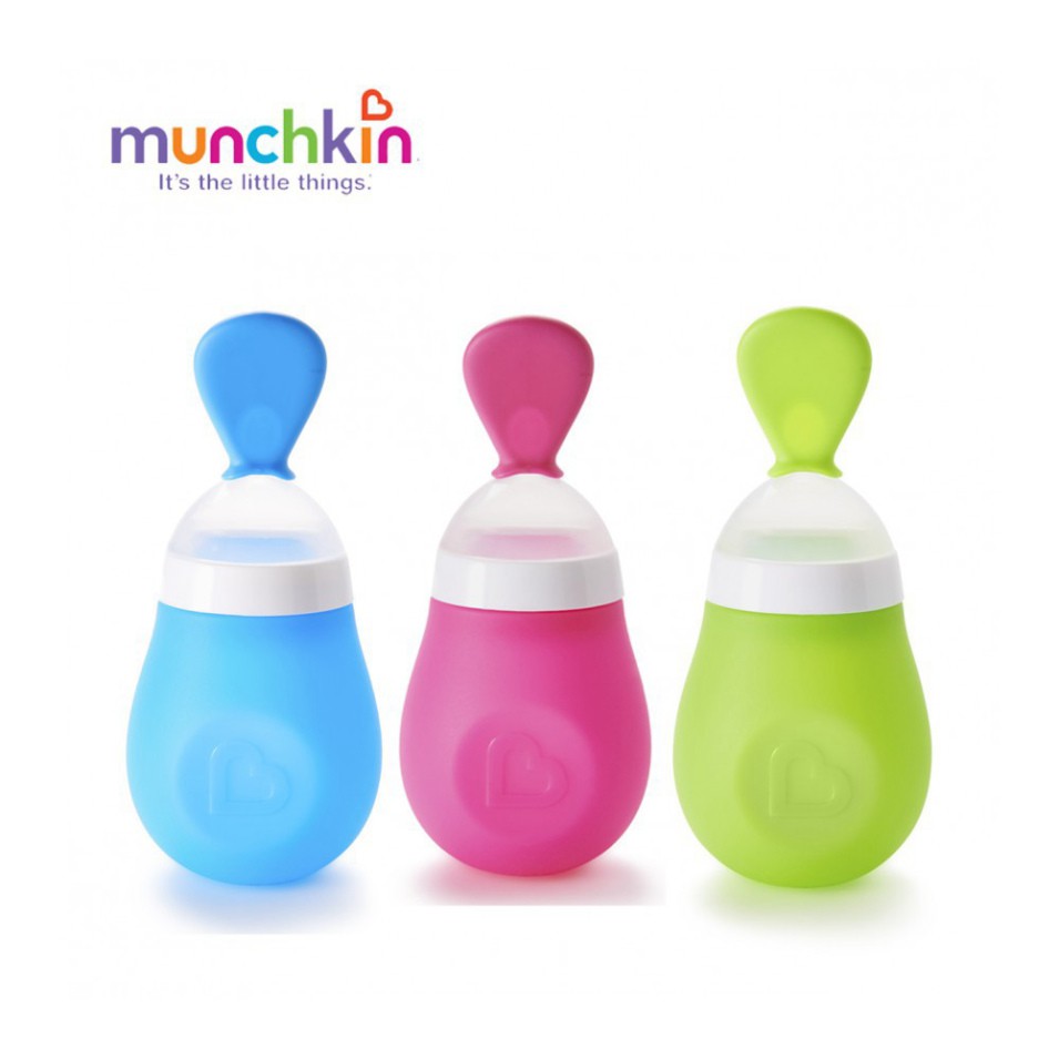 [Chính hãng] Bình thìa ăn dặm Munchkin cho bé - bình ăn dặm có thìa Munchkin